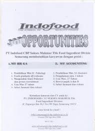 15 jakarta pusat 12930 telp: Lowongan Kerja Pt Indofood Cbp Sukses Makmur Lowongan Rembang