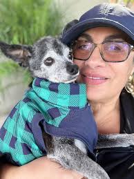 Miss Ashley and my dog Chloe.