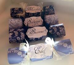 Handmade Wedding Crackers Favours Ireland Handmade Wedding Favours Wedding Favour Drinks Traditional Wedding Favours