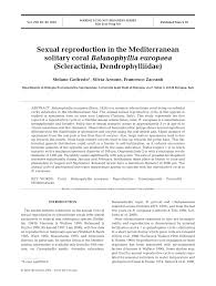 PDF) Sexual reproduction in the Mediterranean solitary coral Balanophyllia  europaea (Scleractinia, Dendrophylliidae)