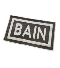 Während in deutschen badezimmer vor allem badezimmergarnituren zum einsatz kommen, die nur einzelne. Teppich Bad Motiv Bain 50x80cm