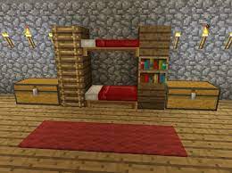 Minecraft Bunk Bed Furniture Minecraft Furniture Minecraft Creations Minecraft Interior Design