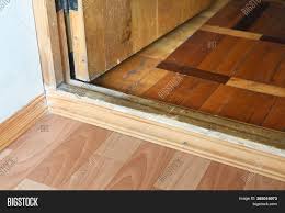 Fortunately, i still had a bag of old flooring boards that i had. Wooden Door Threshold Image Photo Free Trial Bigstock