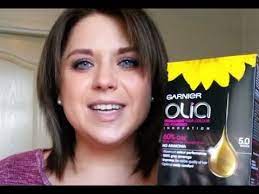 Review Garnier Olia Brown 5 0 Permanent Hair Dye Garnier Olia Olia Hair Color Permanent Hair Dye