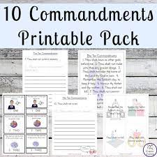 Help kids have fun learning the ten commandments and memorizing their order with this free ten commandments printable pack. Exodus 20 1 17 The Ten Commandments Simple Living Creative Learning
