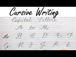 In cursive writing, words are connected teaching cursive letters to a child is easy. Cursive Writing Cursive Writing A To Z Capital And Small Letters Youtube