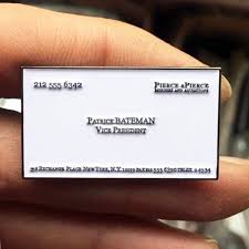 Cannot enable embedding due to a content claim on this video. Patrick Bateman Visitenkarte Schriftart Auch Patrick Bateman Business Karte In Verbindung Mit Patrick Ba American Psycho Business Card Template Enamel Pin Etsy