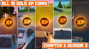 This includes the types & how much xp you get, where to find xp coins, and the epic xp coin when interacted with will burst into 10 smaller epic xp coins. Fortnite Season 3 Xp Coin Locations Maps For All Weeks Pro Game Guides