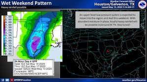 Southern storms and heavy rain; Houston Weather Isolated Storms Wednesday Heavy Rain Likely This Weekend