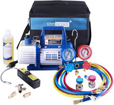 I obviously have a leak in my ac system somewhere since i have to keep recharging it. Amazon Com Vivohome 110v 1 3 Hp 4cfm Single Stage Rotary Vane Air Vacuum Pump And R134a Ac Manifold Gauge Set Kit With Leak Detector Carry Bag For Hvac Air Conditioning Refrigeration Recharging Etl