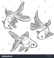 Goldfish Drawing Art Google Search Fish Sketch Fish Drawings Japanese Goldfish