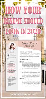 Accountant Resume Template For Word Curriculum Vitae Creative Resume Cv Design Professional Cv In 2020 Accountant Resume Job Resume Job Resume Template