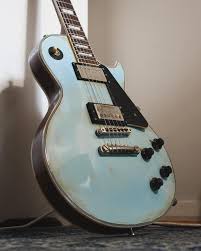 Couldn T Find A Daphne Blue Les Paul So I Made My Own Les Paul Gibson Guitars Les Paul Custom