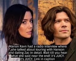 Confessin' 'bout Hanson — “Marion Ravn had a radio interview where she...