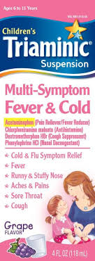 triaminic multi symptom fever and cold suspension