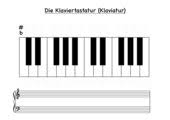 Klaviertastatur mit notennamen zum ausdrucken : Klaviatur Klaviertastatur 4teachers De