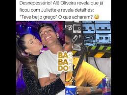 Jul 02, 2021 · alê confirmou que juliette fez o beijo grego, mas disse que não queria biscoito em cima disso. Ale Oliveira Revela Que Levou Beijo Grego De Juliette Youtube