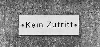 Der vermieter darf nicht für eine außerplanmäßige besichtigung zutritt zur wohnung verlangen der vermieter muss den einbautermin fristgerecht, mindestens 3 bis 5 tage vorher ankündigen. Eintritt Verboten Privatbau