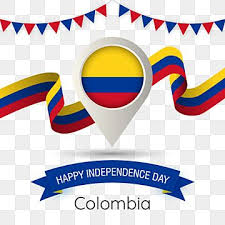 Colombia El Dia De La Independencia Con Estilizada Ilustracion Country Flag Pin Colombia Feliz Dia De La Independencia Bandera Png Y Vector Para Descargar Gr En 2020 Feliz Dia De La