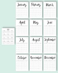 Printable Calendar 2020 2021 Desk Calendar Pdf Download Etsy Calendar Printables Monthly Calendar Printable Printable Calendar 2020