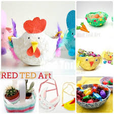 Now, it's time for religious easter craft ideas for kids to make. Easter Basket Crafts Red Ted Art Make Crafting With Kids Easy Fun