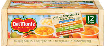Shop for del monte® diced peaches in 100% juice fruit cup snacks family pack (12 ct / 4 oz) at king soopers. Del Monte No Sugar Added Fruit Cups Food My Commissary My Military Savings