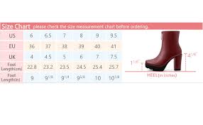 Allegra K Womens Platform Front Zip Chunky Heel Ankle Boots