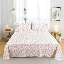 Cotton Full Size Floral Bed Sheet Set