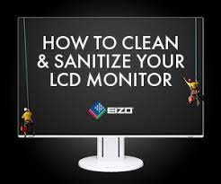 I've always used these clorox wet wipes, it's just a little cleaning product and water soaked tissue, very soft. How To Clean And Sanitize Your Lcd Computer Monitor