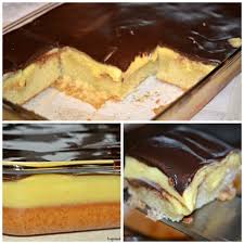 Deep Dish Boston Cream Pie Poke Cake Recipe Boston Cream Pie Peanut Butter Cookie Lasagna Poke Cake Recipes
