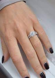Love Big Circular Rings Split Shank Halo Engagement Ring Silver Engagement Rings Wedding Rings