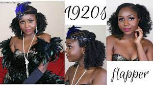 Why don't stand out with a stylish curly hair has always been the most attractive hair texture! 1920s Gatsby Flapper Girl Hair Tutorial On Natural Hair Youtube