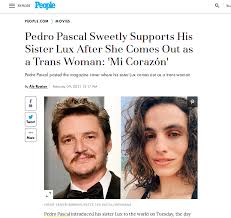 Stone for the table read? International Media Highlighted The Transition From Lux Pascal And The Support Of Her Brother Pedro On Tv And Show