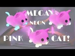 Players can obtain a mega neon pet by combining four of the same luminous neon pets in the neon. Mega Neon Pink Cat Youtube