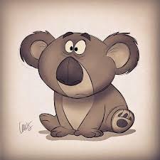 I Know Koalas Have Two Thumbs But I Can T Bring Myself To Draw Them That Way It S Too Creepy K Baby Animal Drawings Koala Illustration Cute Animal Drawings