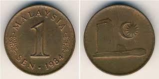 It has a circulating supply of 1.8 billion sen coins and a max supply of 2.77 billion. 1 Sen 1984 Malaysia 1957 Prices Values