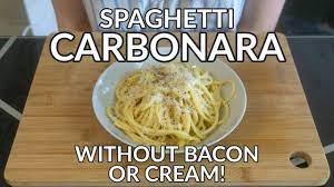 Maybe you would like to learn more about one of these? Spaghetti Carbonara Without Bacon Or Cream Recipe No Frills Kitchen