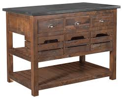 I wanted something that could hold my bulk food jars, hide. Barlow Solid Wood Crate Kitchen Island With Zinc Top Rustic Brown Rustic Kitchen Islands And Kitchen Carts By Crafters And Weavers Houzz