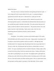 We randomly selected 100 children from elementary schools near the university of arizona. Method Paper Example Methodology Method Description In Order To Address The Hypothesis That Selective Exposure Contributes To Hate Speech This Study Course Hero