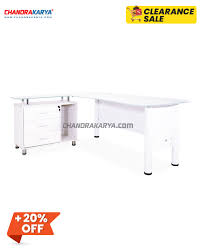 Kesimpulan kantor desain modern minimalis. Meja Kantor Modern D037 L Putih