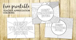 Let your friends know how much you appreciate them with our collection of printable thank you cards! Teacher Appreciation Coloring Pages Paper Trail Design