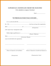 Job certificate format work certificate template job experience. Free Printable Certificate Of Experience Sample Template Certificate Of