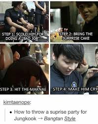 Its Preety Much All Kpop Idols They All Follow This Pattern If They Dont Make The Lerson Cry Whats The Point Bangtan Bts Boys Bts Memes