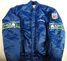 Vintage 80 S Starter Satin Seattle Seahawks Blue Football Jacket Seattle Seahawks Seahawks Seahawks Outfits