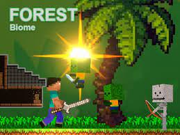 Noob vs Zombies – Forest biome