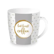 (1) 1lb coffee blend of your choice (please select coffee and grind above) (1) pink/red peace, love, coffee labs 16oz travel mug. Porcelain Mug 350 Ml In Tin Gift Box But First Coffee Easylife Boutique