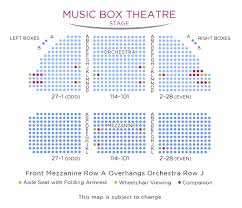 Music Box Theatre Seating Chart Dear Evan Hansen Broadway