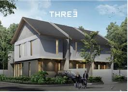 Rumah minimalis modern 2 lantai dengan taman belakang dan jalan setapak.hal ini menjadikan contoh desain rumah minimalis 2 lantai yang modern yang semakin unik. Rumah Modern Minimalis Tropical 2 Lantai Thre3 Di Babatan Pantai Surabaya Properti Idamanku