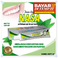 Perontok Karang Gigi Ampuh Nasa Pasta Odol Pemutih Gigi Asli 100 Original Bpom Ampuh Memutihkan Gigi Perontok Karang Gigi Kuning Ampuh Pembersih Karang Gigi Penghilang Karang Gigi Pasta Gigi Nasa Obat