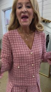 Kimberly Tweed Skort in Pink